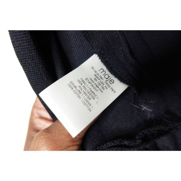 Maje Fanny Asymmetrical Flounce Sheath Dress - Picture 6 of 8